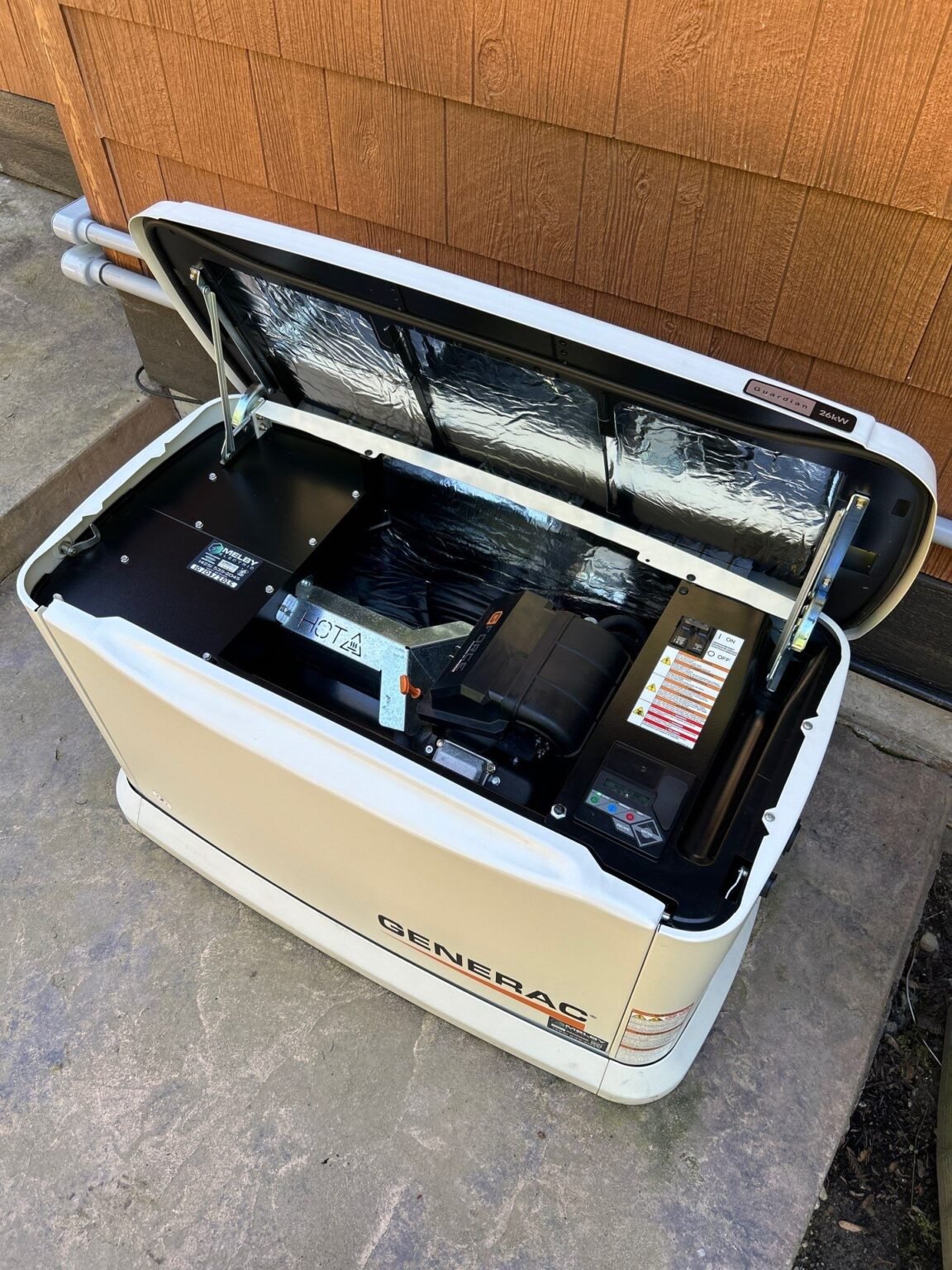 Home generator repair work by Melby Electric