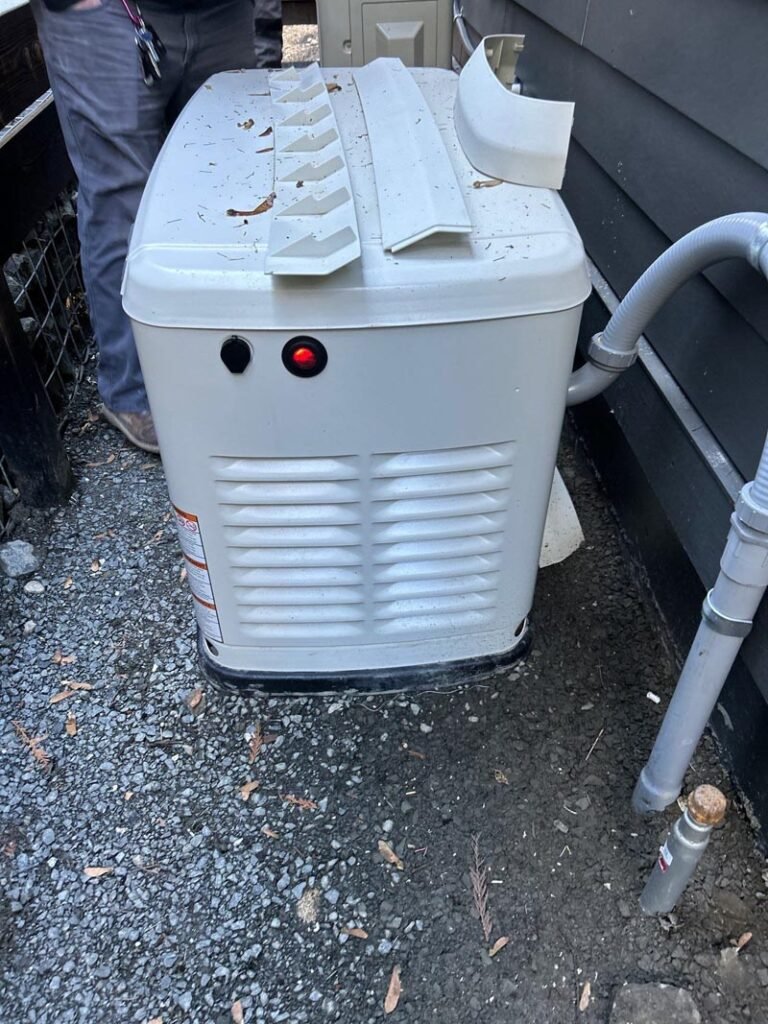 Home backup generator installation by Melby Electric